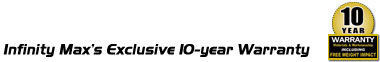 Infinity Flooring's exclusive 6 year warranty